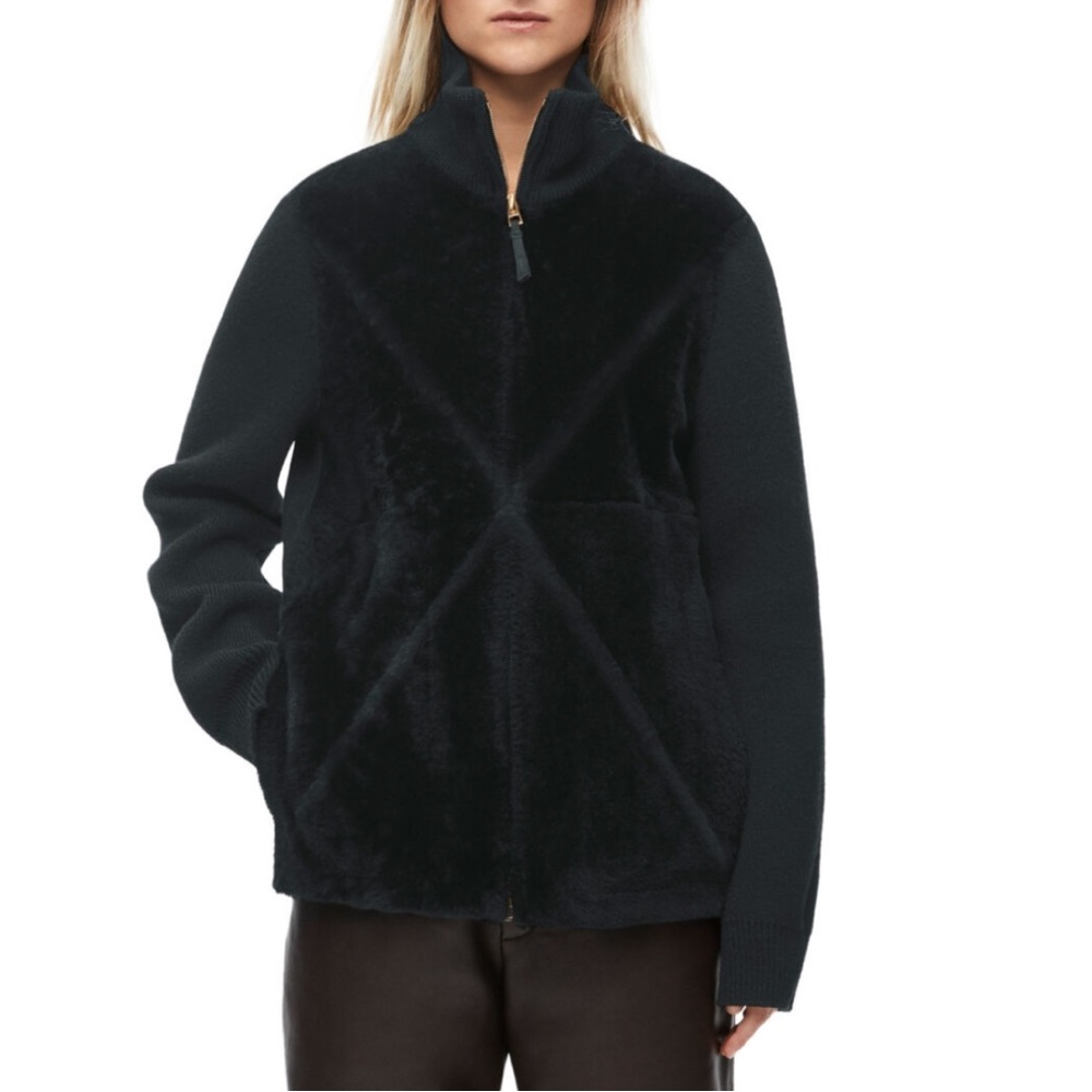 Loewe puzzle shearling jacket size 36